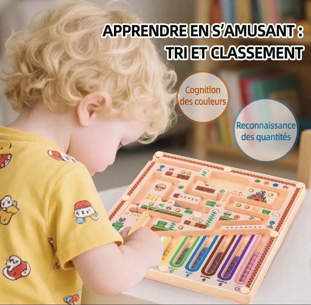 Magnetic Maze Concentration & Logique Montessori dès 3 ans