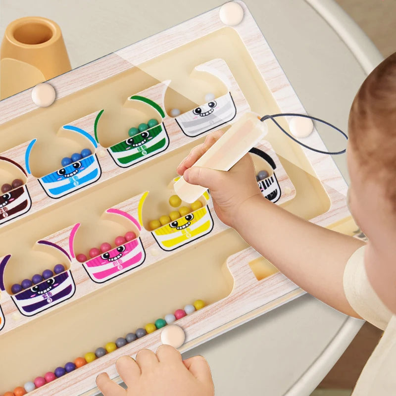 Labyrinthe Magnétique Montessori – Éveil & Concentration 3-6 ans