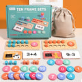 Tableau de Calcul Montessori en Bois – Mathématiques & Éveil 3 ans+